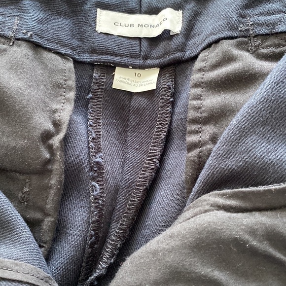 Club Monaco Nordstrom black wide leg cotton jeans Cinch belt back NEW S 10
C - Picture 11 of 15